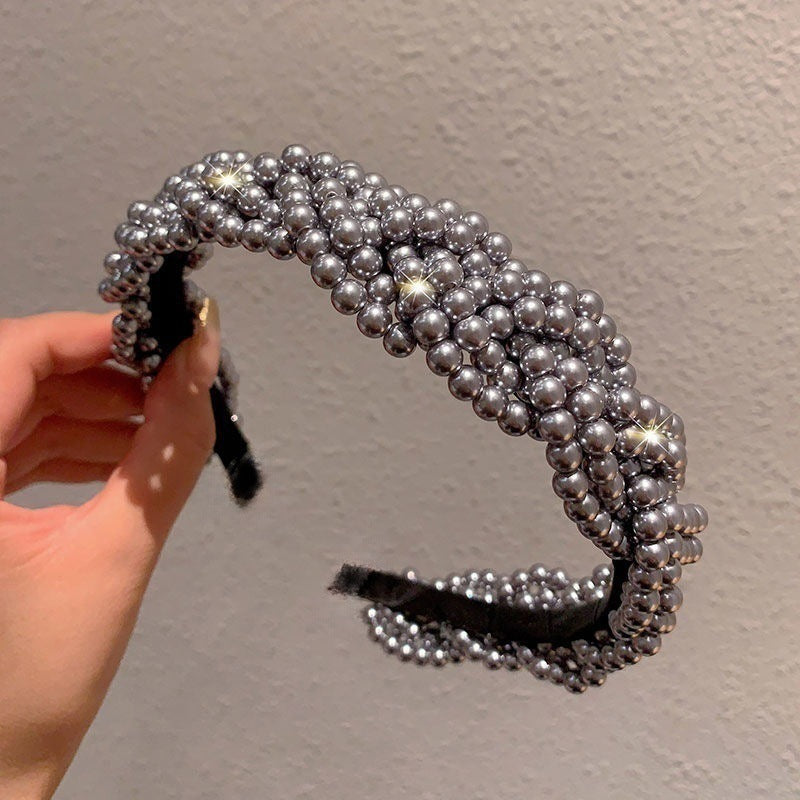 Vintage pearl women's headband